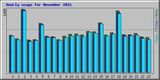 Hourly usage for November 2021